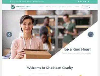  Charity Landing Page Template