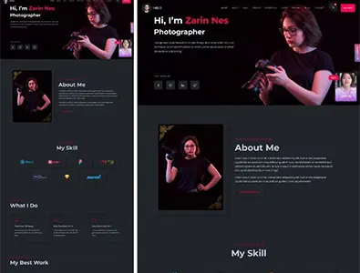 Photographer Personal Portfolio