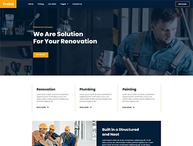 Renovation  Landing Page