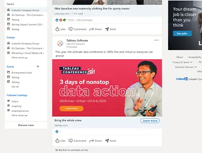 LinkedIn ad format LinkedIn ad format