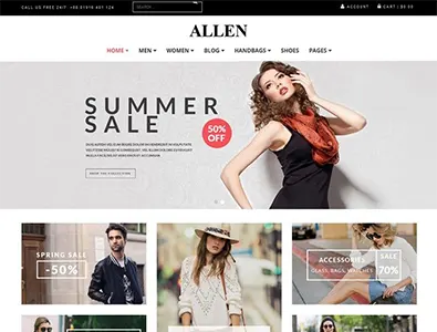 allen multipurpose drupal theme