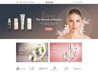 Beautifo beauty cosmetics shop woocommerce theme