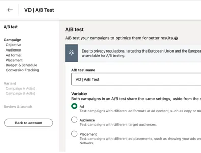 linkedIn ads tasting linkedIn  ads  tasting